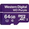 Card Memorie WD Purple Micro SDXC, 64GB, Clasa 10, UHS-I U1