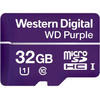 Card Memorie WD Purple Micro SDHC, 32GB, Clasa 10, UHS-I U1