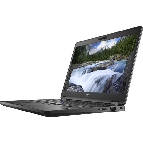 Laptop Dell Latitude 5491, 14" FHD, Core i5-8400H pana la 4.2GHz, 8GB DDR4, 256GB SSD, GeForce MX130 2GB, FingerPrint Reader, Windows 10 Pro, Negru