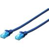 Patch Cord Digitus UTP, Premium, RJ45, Cat.6, 2.0m, Albastru