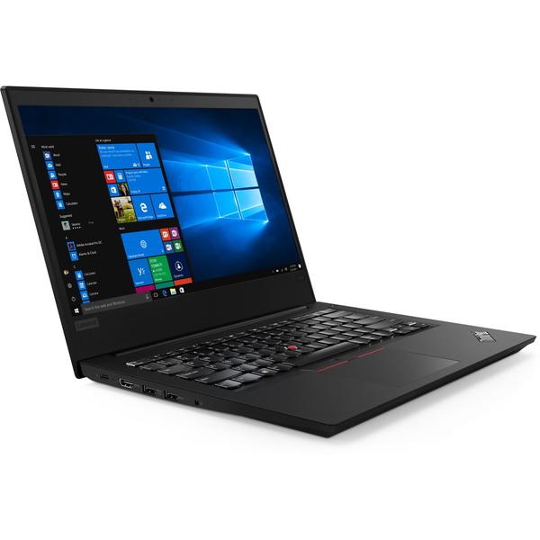 Laptop Lenovo ThinkPad E480, 14" FHD IPS, Core i5-8250U pana la 3.4GHz, 8GB DDR4, 256GB SSD, Intel UHD 620, Fingerprint Reader, Windows 10 Pro, Negru