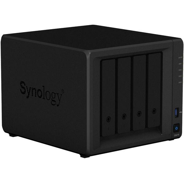 NAS Synology DiskStation DS418, Realtek RTD1296 1.4GHz, 2GB DDR4, 4 Bay, 2 x USB 3.0, 2 x LAN