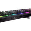 Tastatura gaming Thermaltake Tt eSPORTS Premium X1 RGB, USB, Layout US, Cherry MX Blue, Negru