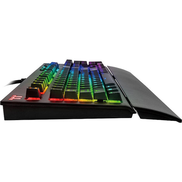 Tastatura gaming Thermaltake Tt eSPORTS Premium X1 RGB, USB, Layout US, Cherry MX Blue, Negru