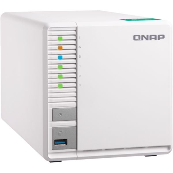 NAS Qnap TS-328, Realtek RTD1296 1.4GHz, 2GB DDR4, 4GB eMMC, 3 Bay, 1 x USB 2.0, 2 x USB 3.0, 2 x LAN