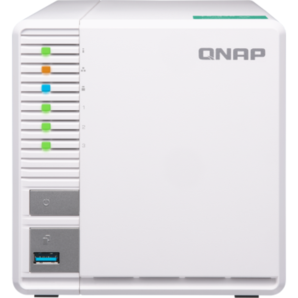 NAS Qnap TS-328, Realtek RTD1296 1.4GHz, 2GB DDR4, 4GB eMMC, 3 Bay, 1 x USB 2.0, 2 x USB 3.0, 2 x LAN