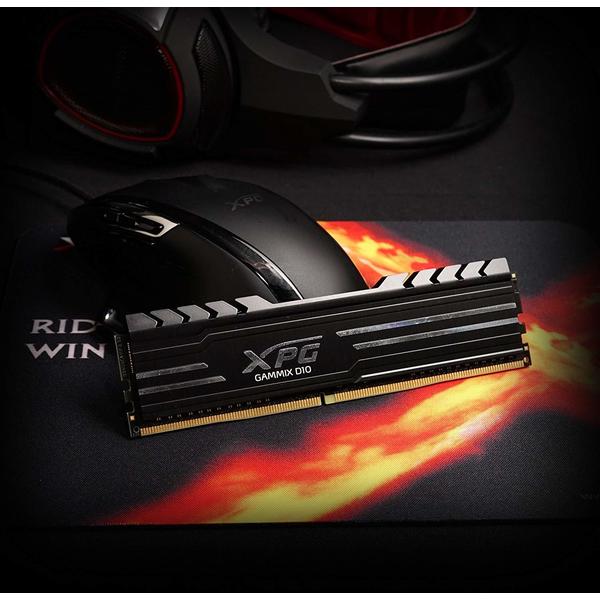 Memorie ADATA XPG Gammix D10 Black, 16GB, DDR4, 2666MHz, CL16, Kit Dual Channel