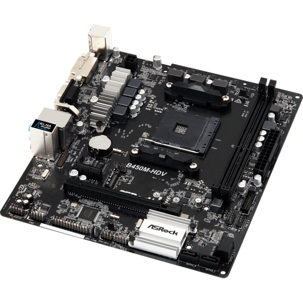 Placa de baza ASRock B450M-HDV, Socket AM4, mATX