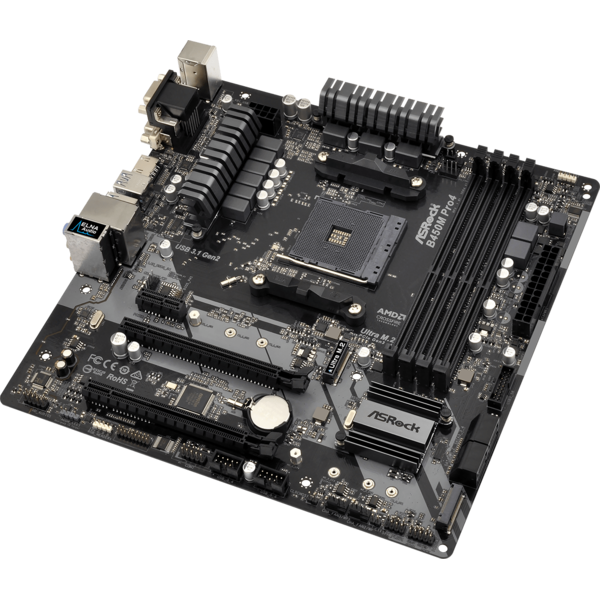 Placa de baza ASRock B450M Pro4, Socket AM4, mATX