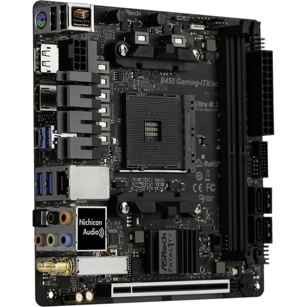 Placa de baza ASRock Fatal1ty B450 Gaming-ITX/ac, Socket AM4, mITX