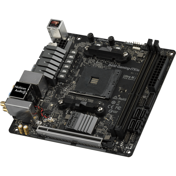 Placa de baza ASRock Fatal1ty B450 Gaming-ITX/ac, Socket AM4, mITX