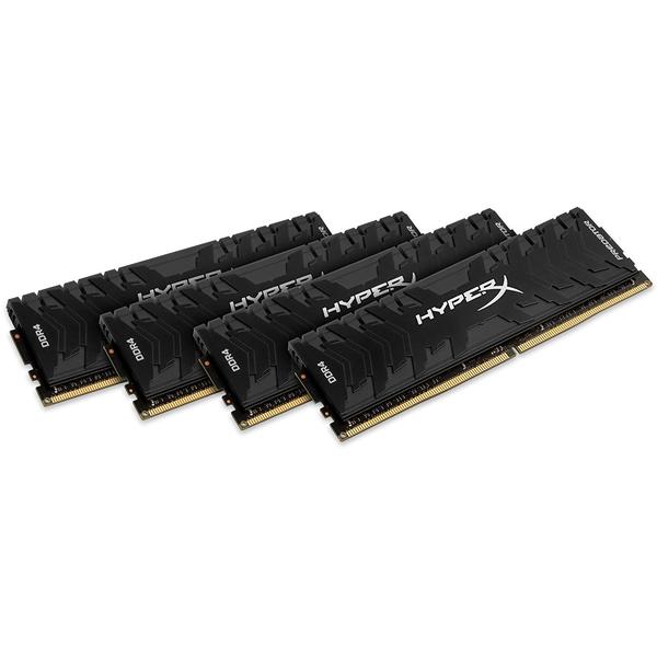 Memorie Kingston HyperX Predator Black, 32GB, DDR4, 2666MHz, CL13, Kit Quad Channel