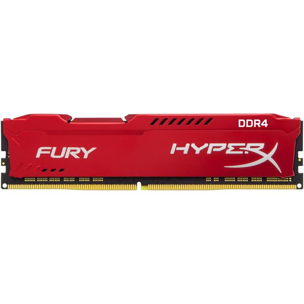 Memorie Kingston HyperX Fury Red, 16GB, DDR4, 2400MHz, CL15
