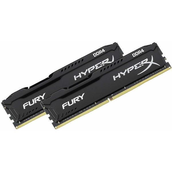 Memorie Kingston HyperX Fury Black, 16GB, DDR4, 2666MHz, CL16, Kit Dual Channel