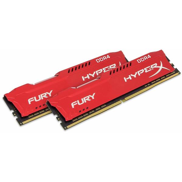 Memorie Kingston HyperX Fury Red, 16GB, DDR4, 2666MHz, CL16, Kit Dual Channel