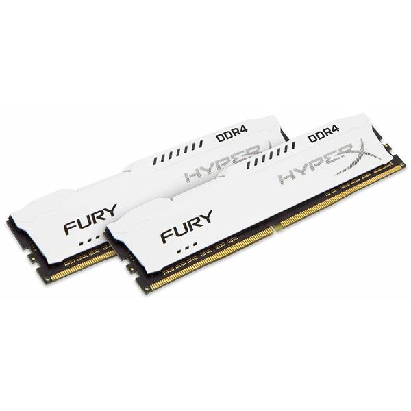Memorie Kingston HyperX Fury White, 16GB, DDR4, 2666MHz, CL16, Kit Dual Channel