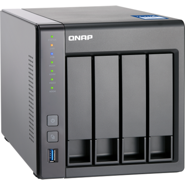 NAS Qnap TS-431X, Annapurna Labs Alpine AL-212 1.7GHz, 8GB DDR3, 512MB, 4 Bay, 3 x USB 3.0, 2 x LAN 1GbE, 1 x LAN 10GbE SFP+