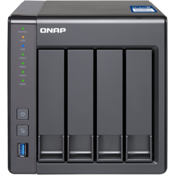 NAS Qnap TS-431X, Annapurna Labs Alpine AL-212 1.7GHz, 8GB DDR3, 512MB, 4 Bay, 3 x USB 3.0, 2 x LAN 1GbE, 1 x LAN 10GbE SFP+