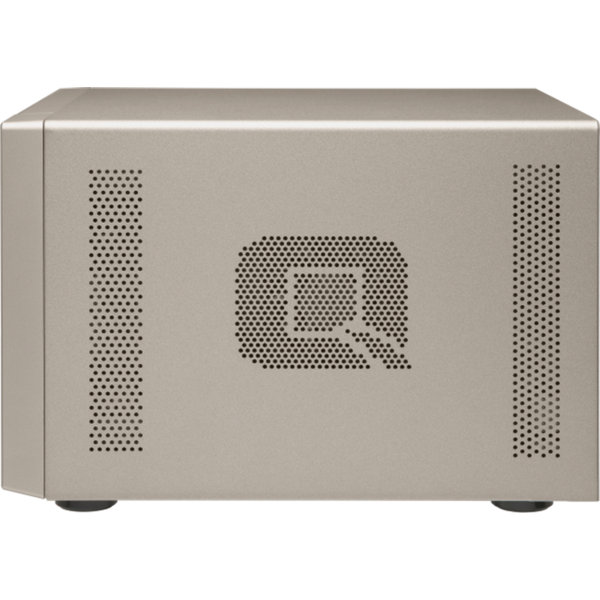 NAS Qnap TVS-673e, AMD R-Series RX-421BD 2.1GHz, 4GB DDR4, 512MB, 6 Bay, 4 x USB 3.0, 4 x LAN, 2 x HDMI, 2 x M.2