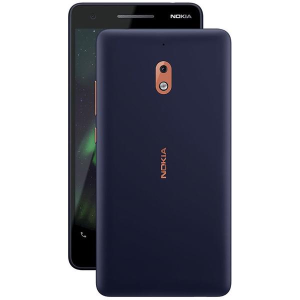 Smartphone Nokia 2.1 (2018), Dual SIM, 5.5'' IPS LCD Multitouch, Quad Core 1.4GHz, 1GB RAM, 8GB, 8MP, 4G, Blue/Copper