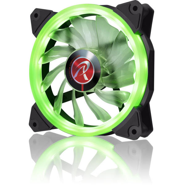 Ventilator PC RAIJINTEK IRIS 12 Green LED, 120mm