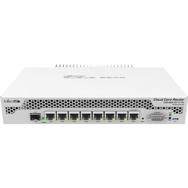 Router MikroTik CCR1009-7G-1C-PC, Gigabit, 7 x LAN, 1 x USB