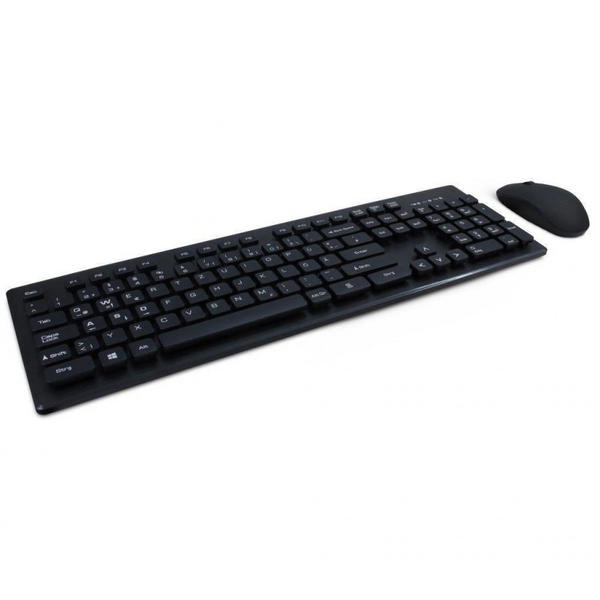 Kit Tastatura si Mouse Inter-Tech Eterno KM-232W, Wireless, USB, Negru