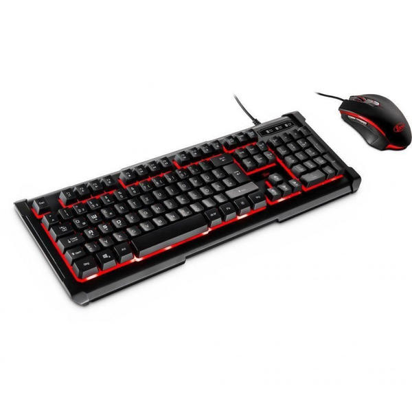 Kit Tastatura si Mouse Inter-Tech Eterno PG-5545, USB, Negru