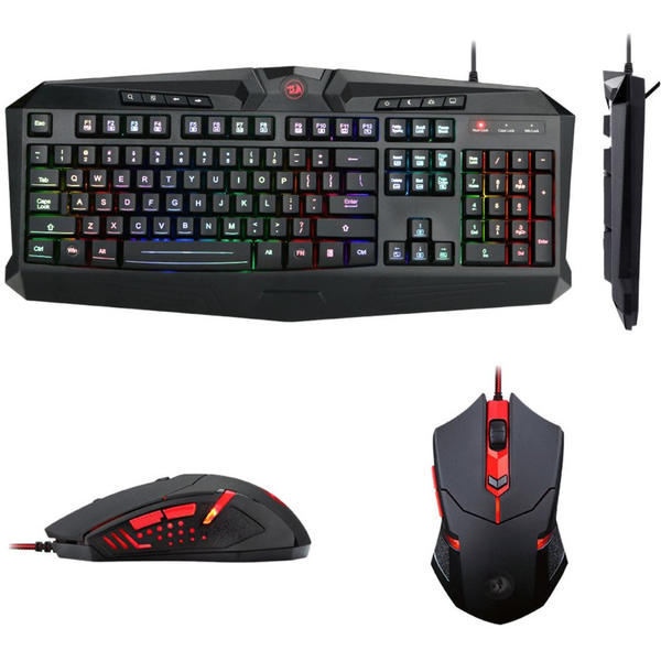 Kit Tastatura si Mouse Redragon S101-1, USB, Negru