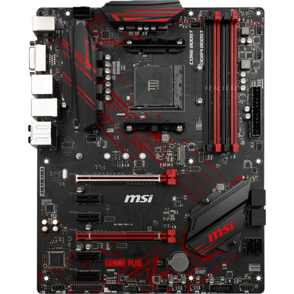 Placa de baza MSI B450 GAMING PLUS, Socket AM4, ATX