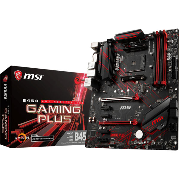 Placa de baza MSI B450 GAMING PLUS, Socket AM4, ATX