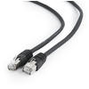 Patch Cord Gembird FTP categoria 6, 0.5m Negru, PP6-0.5M/BK