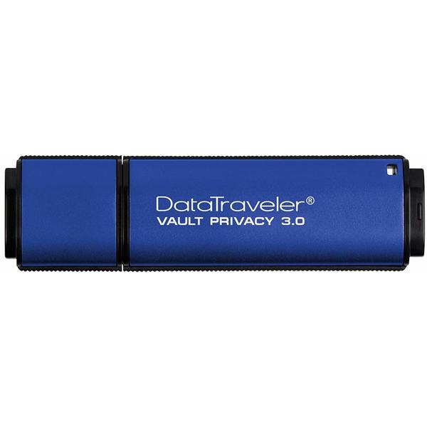 Memorie USB Kingston DataTraveler Vault Privacy, 4GB, USB 3.0, Albastru