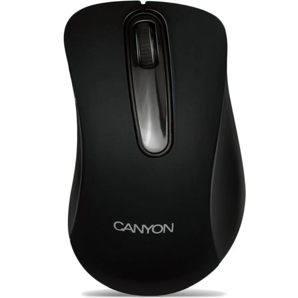 Mouse Canyon CNE-CMSW2, USB, Wirelwss, optic 800dpi, Negru