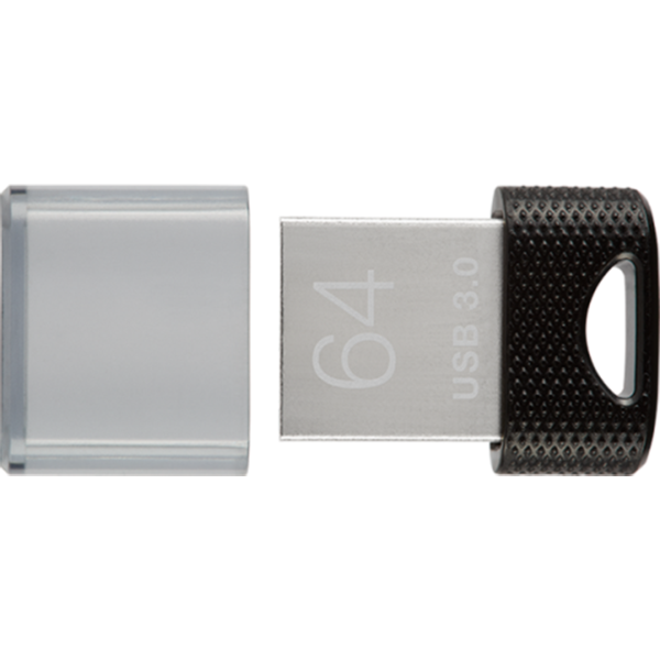 Memorie USB PNY Elite-X Fit, 64GB, USB 3.0, Negru/Argintiu