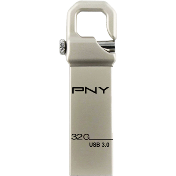 Memorie USB PNY Hook, 32GB, USB 3.0, Argintiu