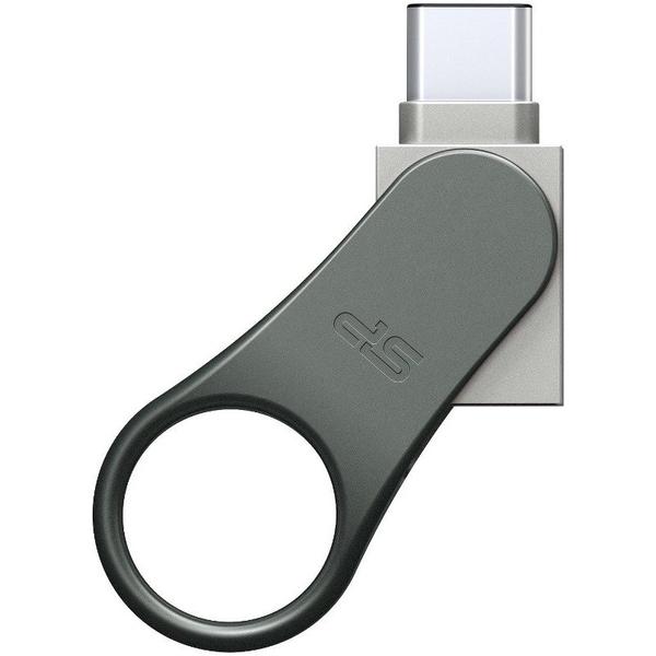 Memorie USB SILICON POWER Mobile C80, 16GB, USB 3.1/USB Type-C, Argintiu