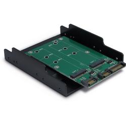 Adaptor SSD/HDD Inter-Tech 1 x SATA - 2 x M.2 SATA, KT005B