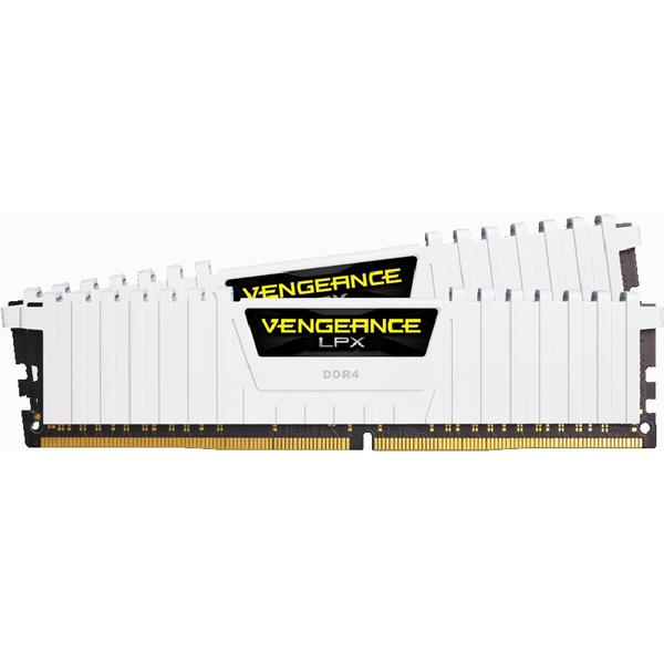 Memorie Corsair Vengeance LPX White, 16GB, DDR4, 3000MHz, CL16, 1.35V, Kit Dual Channel