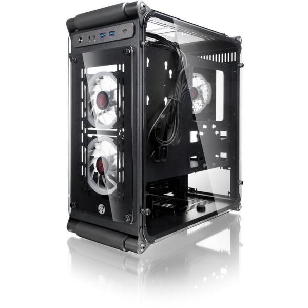 Carcasa RAIJINTEK Coeus Elite TC, MiniTower, Fara sursa, Negru