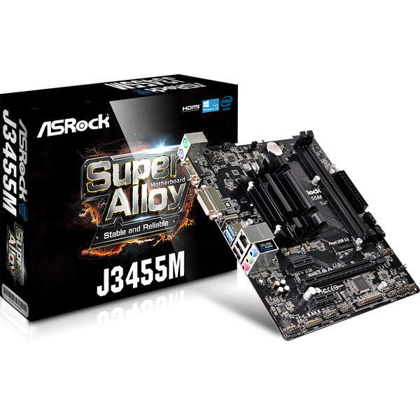 Placa de baza ASRock J3455M, Procesor integrat Intel Celeron J3455, mATX