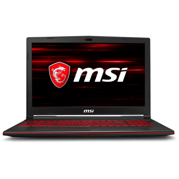Laptop MSI GL63 8RD, 15.6'' FHD, Core i7-8750H 2.2GHz, 8GB DDR4, 1TB HDD + 128GB SSD, GeForce GTX 1050 Ti 4GB, FreeDOS, Negru