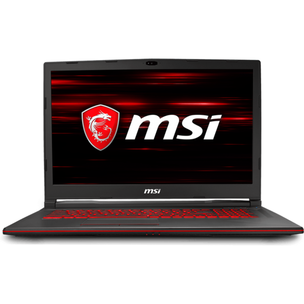 Laptop MSI GL73 8RD, 17.3'' FHD, Core i7-8750H 2.2GHz, 8GB DDR4, 1TB HDD + 128GB SSD, GeForce GTX 1050 Ti 4GB, FreeDOS, Negru