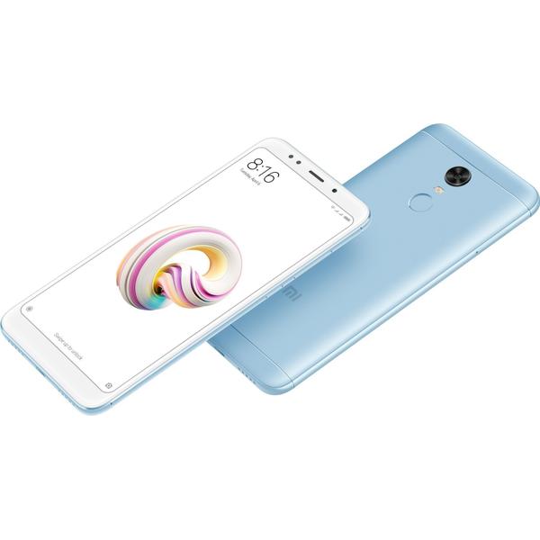 Smartphone Xiaomi Redmi 5, Dual SIM, 5.7'' IPS LCD Multitouch, Octa Core 1.8GHz, 3GB RAM, 32GB, 12MP, 4G, Blue