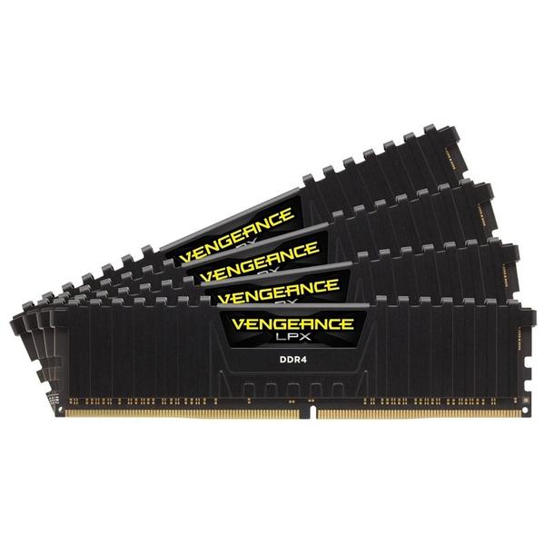 Memorie Corsair Vengeance LPX Black, 32GB, DDR4, 3000MHz, CL16, 1.35V, Kit Quad Channel