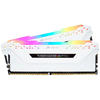 Memorie Corsair Vengeance RGB PRO White, 32GB, DDR4, 3000MHz, CL15, 1.35V, Kit Quad Channel
