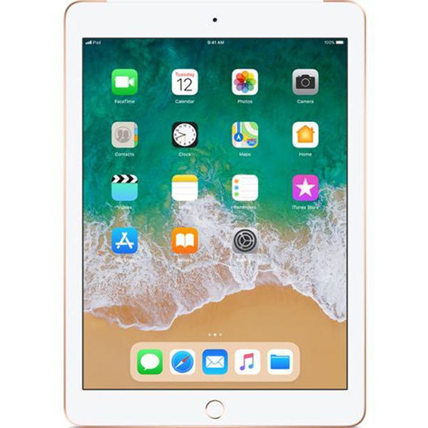 Tableta Apple iPad (2018), 9.7'' LED-backlit IPS Retina Multitouch, Quad Core 2.34GHz, 2GB RAM, 32GB, WiFi, Bluetooth, 4G, iOS 11, Gold
