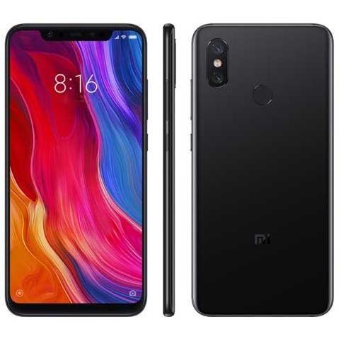 Smartphone Xiaomi Mi 8, Dual SIM, 6.21'' Super AMOLED, Octa Core 2.8GHz + 1.8GHz, 6GB RAM, 128GB, Tri camera 20MP + 12MP + 12MP, 4G, Black