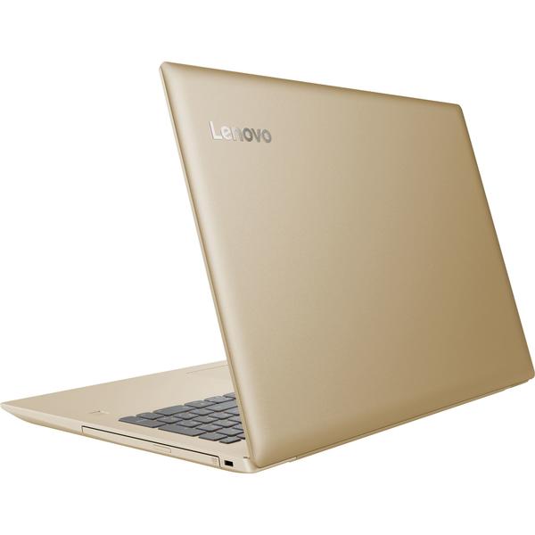 Laptop Lenovo IdeaPad 520-15IKB, 15.6" FHD, Core i3-7100U 2.4GHz, 4GB DDR4, 1TB HDD, Intel HD 620, Windows 10 Home, Auriu