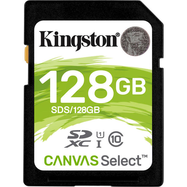 Card Memorie Kingston Canvas Select SDXC, 128GB, Clasa 10, UHS-I U1